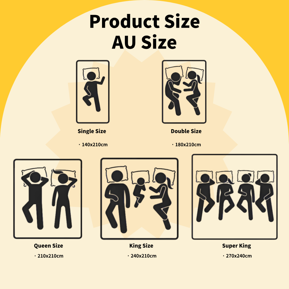 Ultra Warm Winter Weight Down Alternative Quilt Doona 800GSM