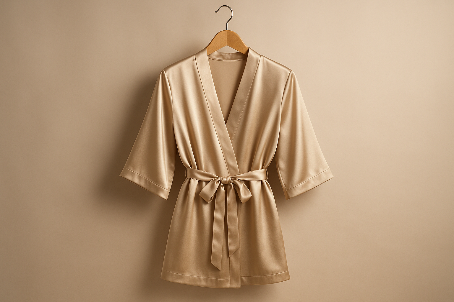 Satin robe