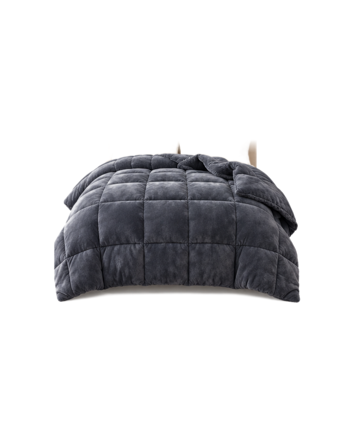 3 Layer  Reversible Milk Fleece Quilt 800GSM  Charcoal