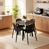 4 Piece Dining/Cafe  Chair in Black
