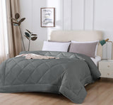 Solid Bedding Comforters, Down Alternative Bamboo Comforter Quilt Blanket