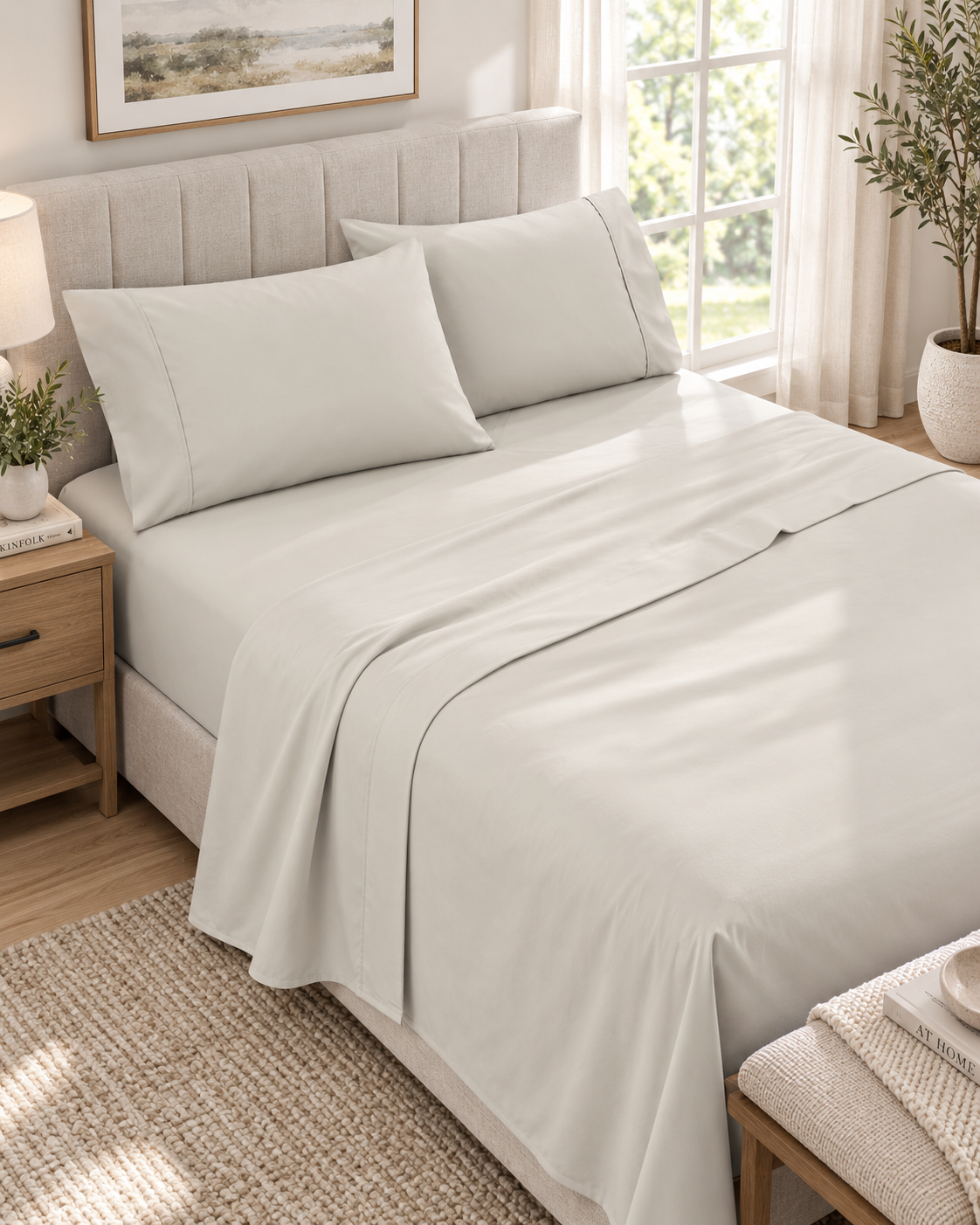 Opulence Ultra Soft Microfibre Sheet Sets Wrinkle Free All Size Sand