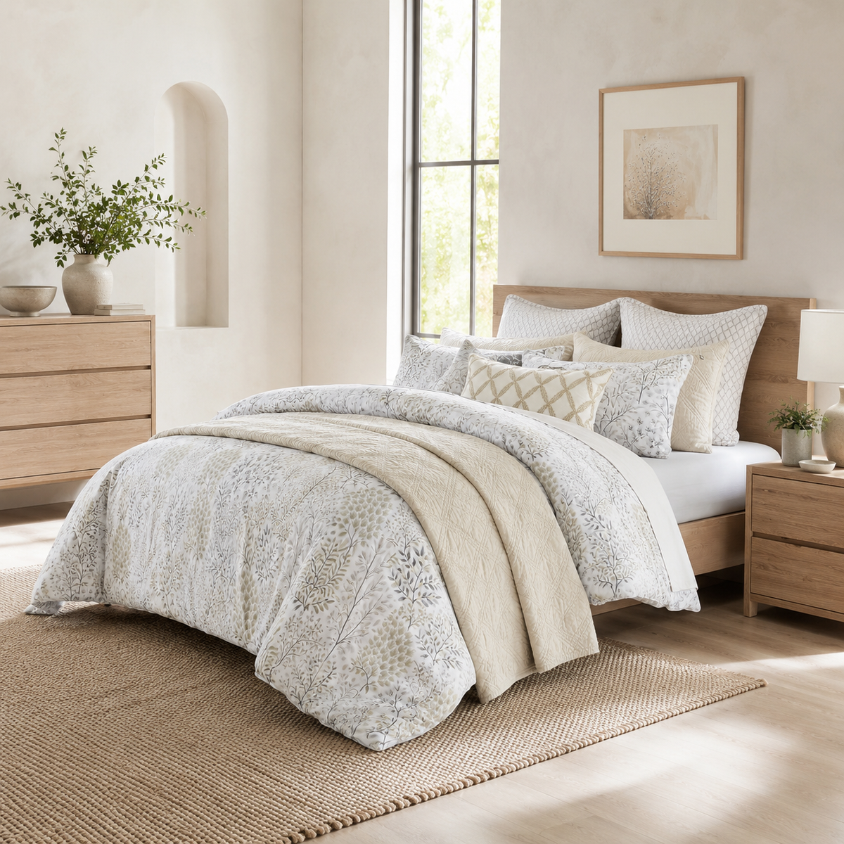 Cotton Queen King Size Quilt Bedding Set