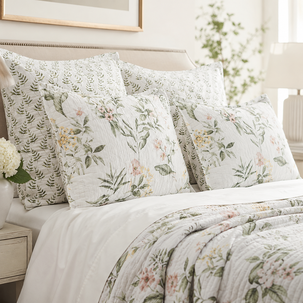 Cotton Queen King Size Quilt Bedding Set