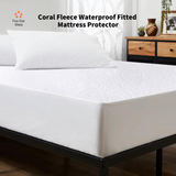 Coral Fleece Waterproof Fitted Mattress Protector