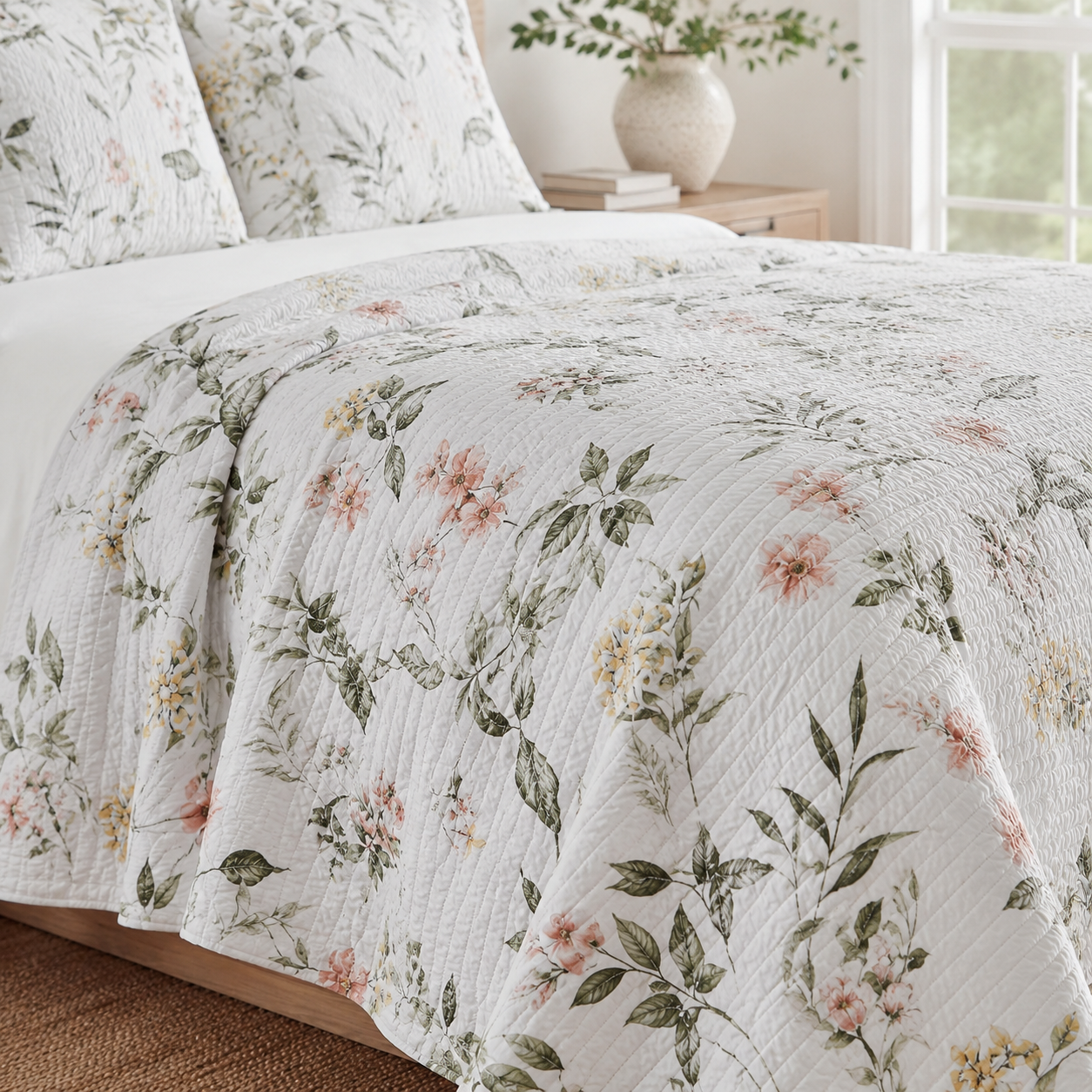 Cotton Queen King Size Quilt Bedding Set