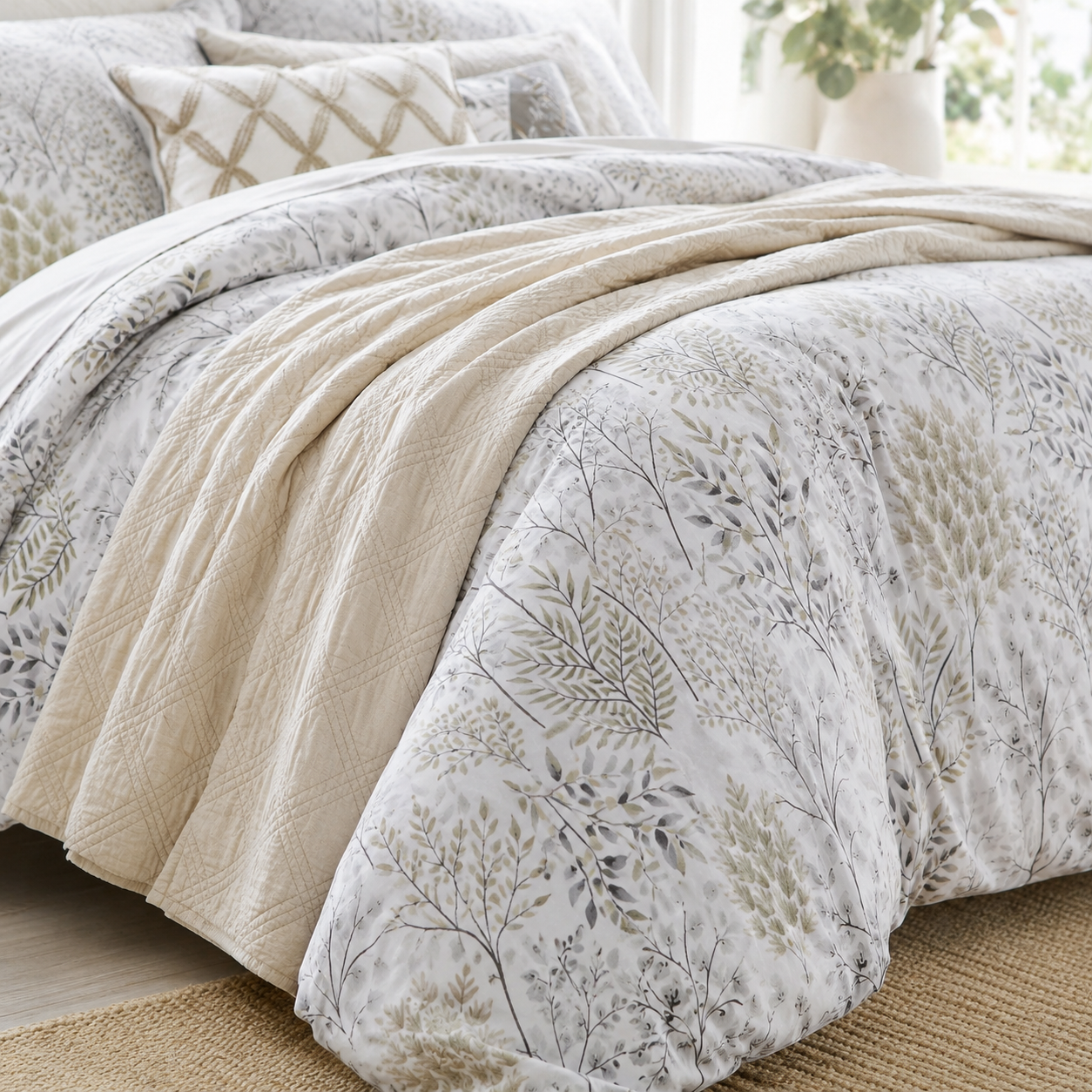 Cotton Queen King Size Quilt Bedding Set