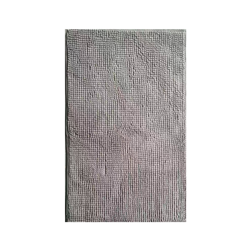 Luxury Chenille Bath Mat | Super Absorbent, Quick-Dry & Non-Slip | 80x50CM Shower Rug in Charcoal