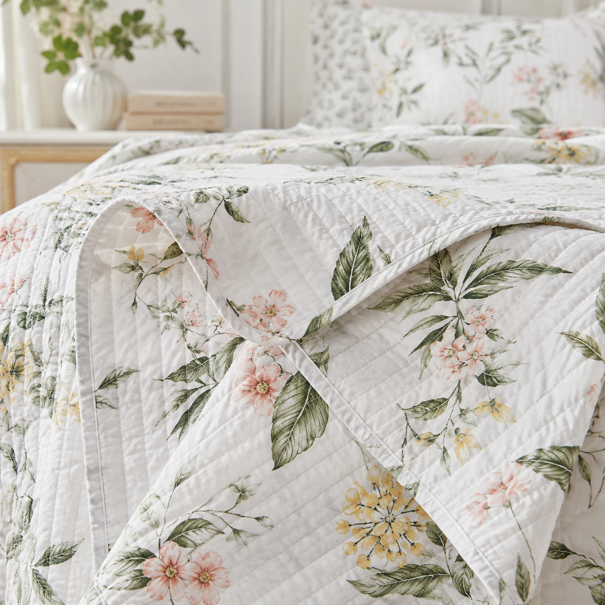 Cotton Queen King Size Quilt Bedding Set
