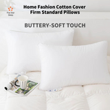 Home Fashion  Cotton Cover Firm Standard Pillows