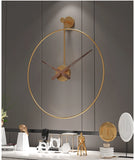 Golden Clock with Double metal frame 60cm