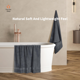 Softouch 4 PCS Ultra Light Quick Dry Premium Cotton Bath Towel Set 500GSM Charcoal