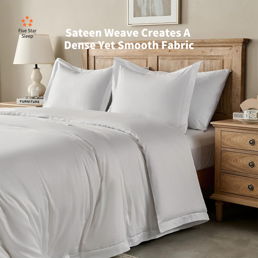 400TC 100% Premium Egyptian Cotton Duvet Cover & Fitted Sheet Set Pillowcases All Sizes