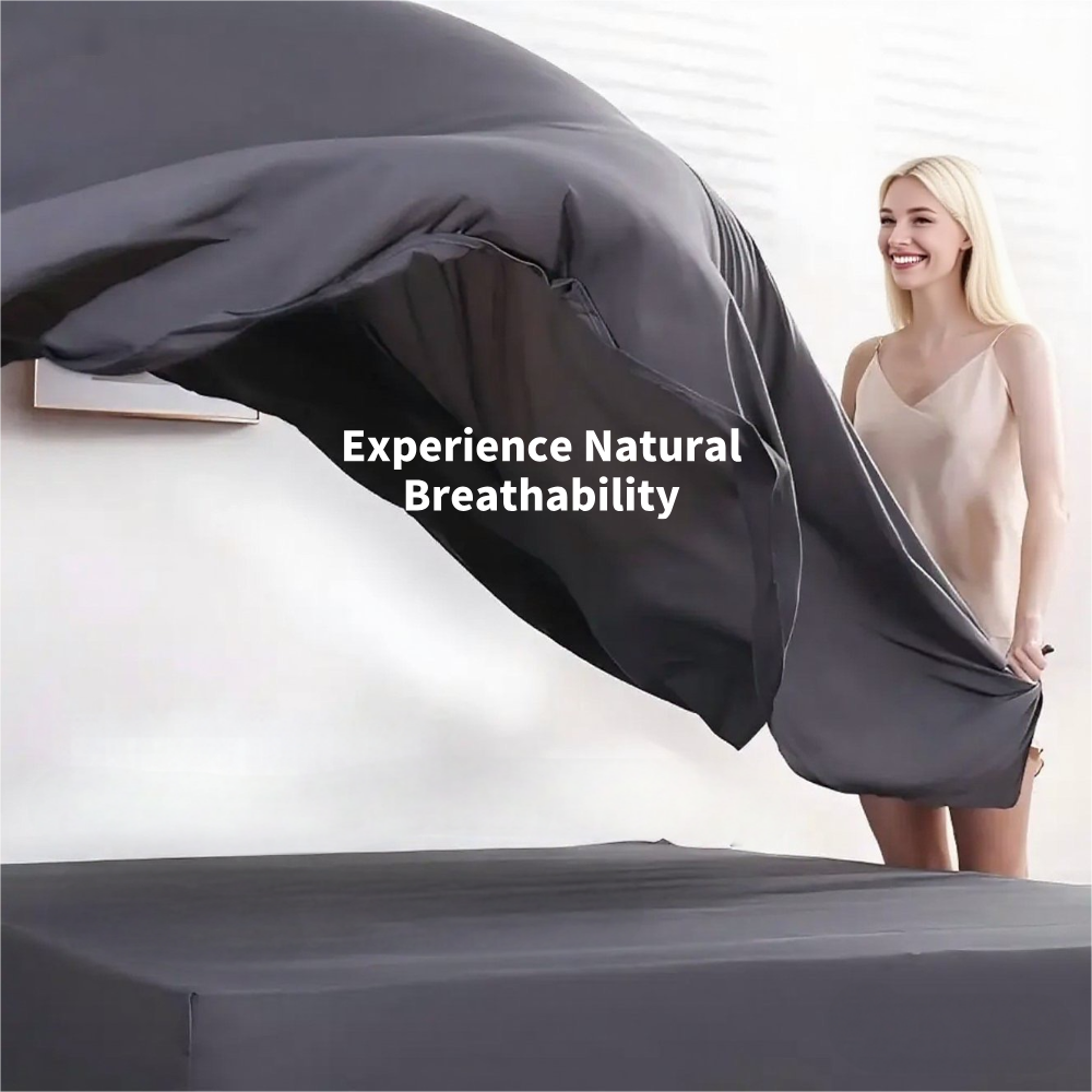 Amor Luxurious Linen Cotton Sheet Sets Flat Fitted Sheet Pillowcases