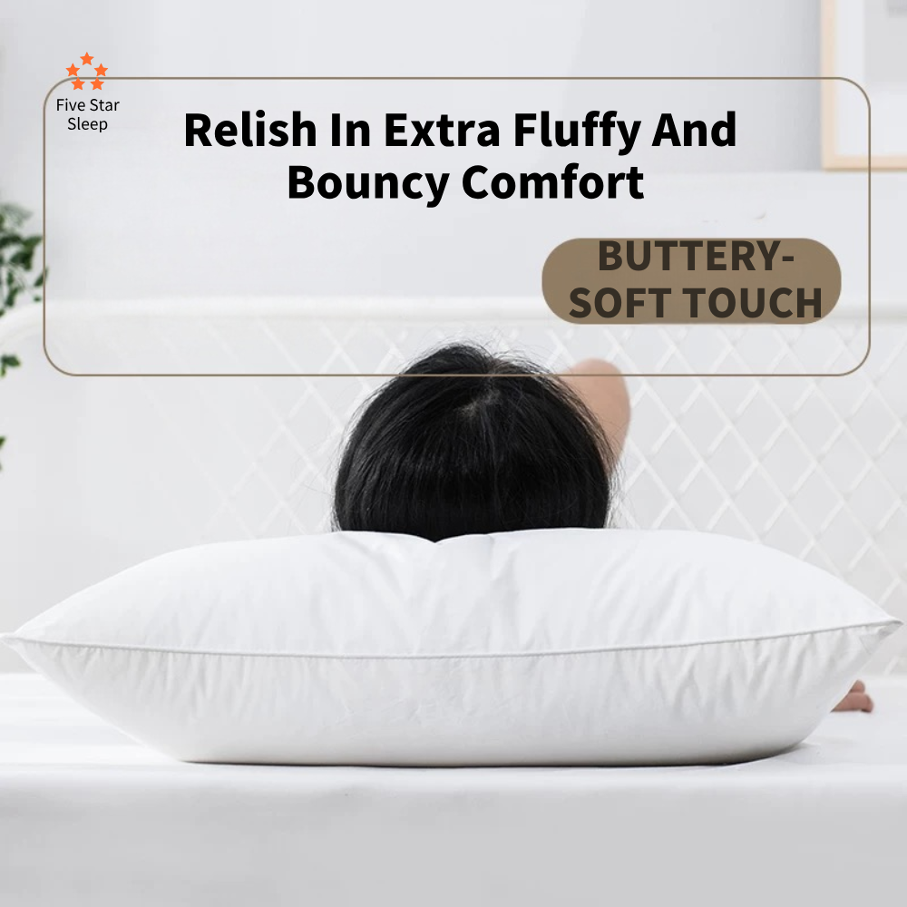 Home Fashion  Cotton Cover Firm Standard Pillows