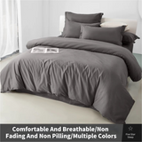 Luxurious Linen Cotton Quilt Cover Set Queen King
