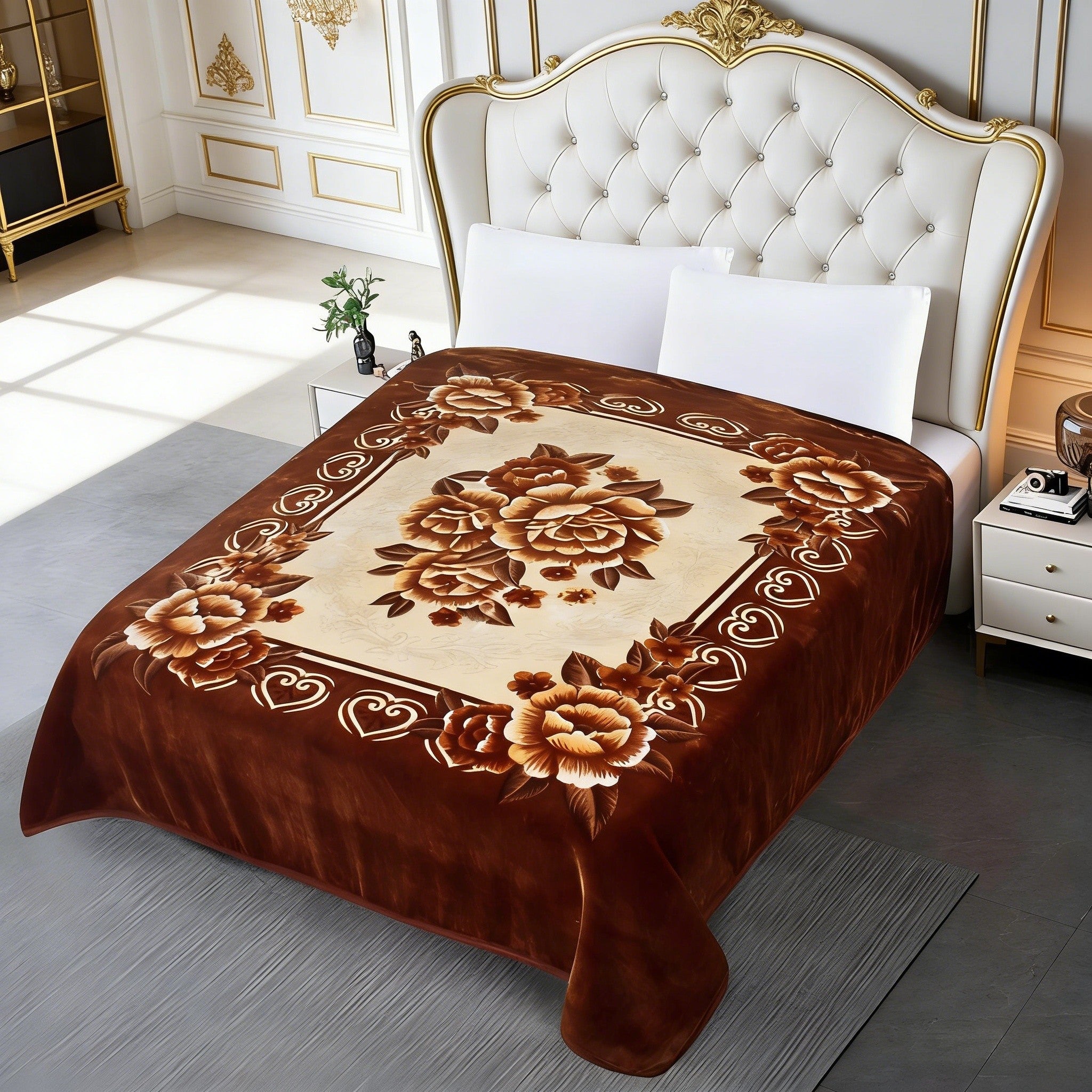 Two-Ply Soft Warm Plush Blanket 4KG Bed Extra Thick Warm