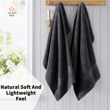 Softouch 6 Piece Ultra Light 500GSM Soft Cotton Hand Towel in Charcoal
