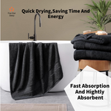 Softouch 6 Piece Ultra Light 500GSM Soft Cotton Hand Towel in Charcoal