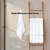 Softouch 4 PCS Ultra Light Quick Dry Premium Cotton Bath Towel Set 500GSM White
