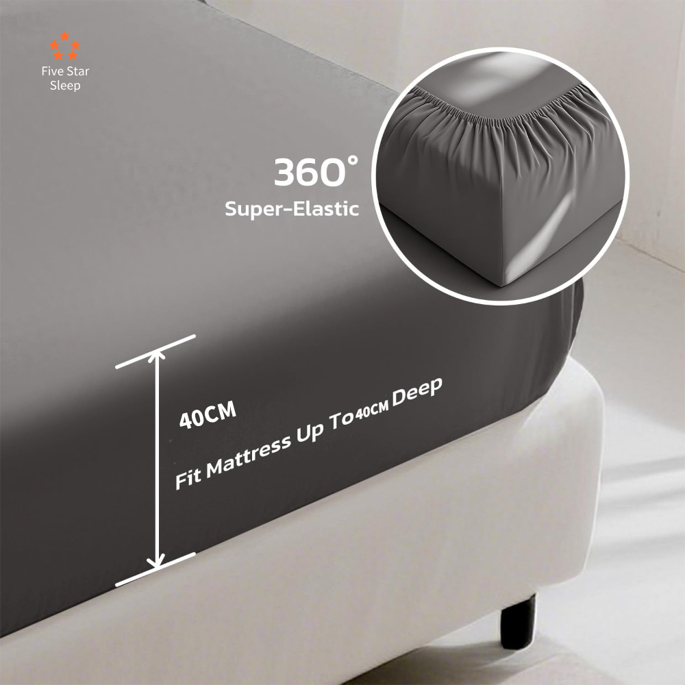 Comfort Split King Sheet Set  Wrinkle Free Microfiber, Dual Fitted Sheets