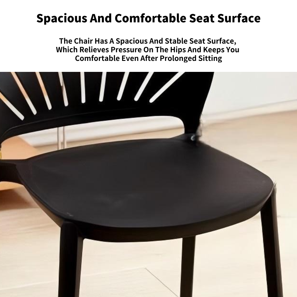 4 Piece Dining/Cafe  Chair in Black