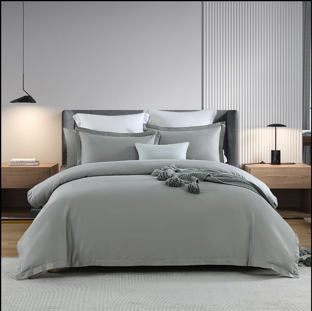 400TC 100% Premium Egyptian Cotton Duvet Cover & Fitted Sheet Set Pillowcases All Sizes