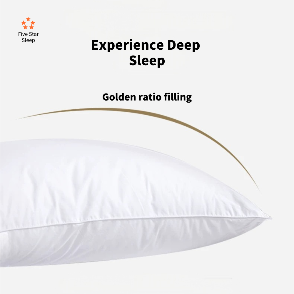 Home Fashion  Cotton Cover Firm Standard Pillows