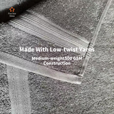 Softouch 4 PCS Ultra Light Quick Dry Premium Cotton Bath Towel Set 500GSM Charcoal