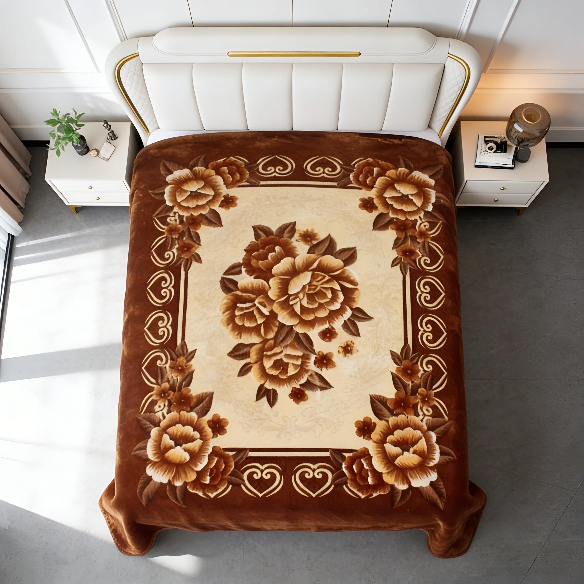 Two-Ply Soft Warm Plush Blanket 4KG Bed Extra Thick Warm