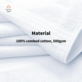 Softouch 6 Piece Ultra Light 500GSM Soft Cotton Face Washers in White