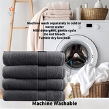 Softouch 6 Piece Ultra Light 500GSM Soft Cotton Hand Towel in Charcoal