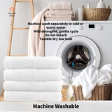 Softouch 4 PCS Ultra Light Quick Dry Premium Cotton Bath Towel Set 500GSM White