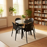 4 Piece Dining/Cafe  Chair in Black