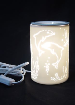 White Dolphins Oil Burner