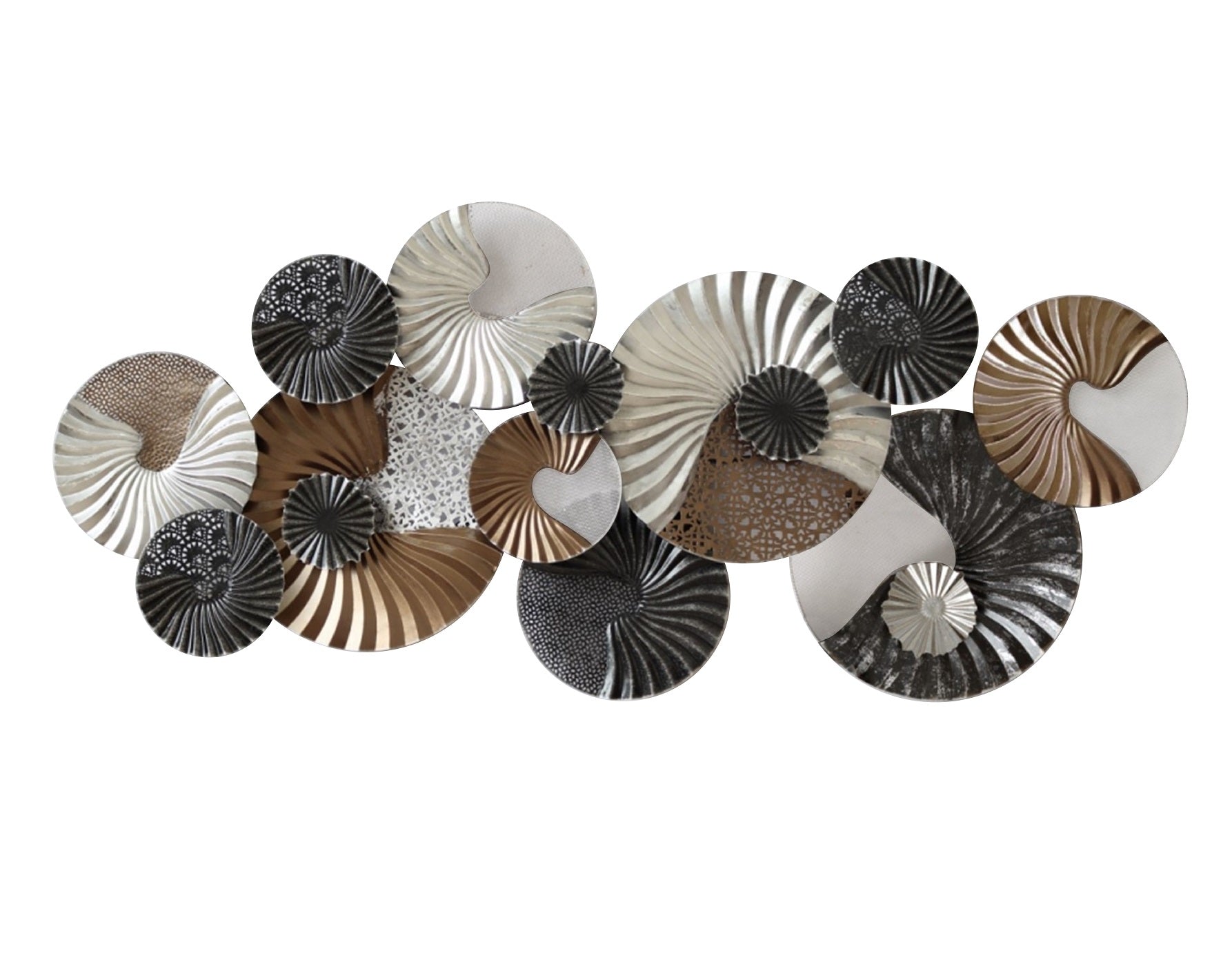 135cm Metal Wall Art Wall Decor Spirals HW02881