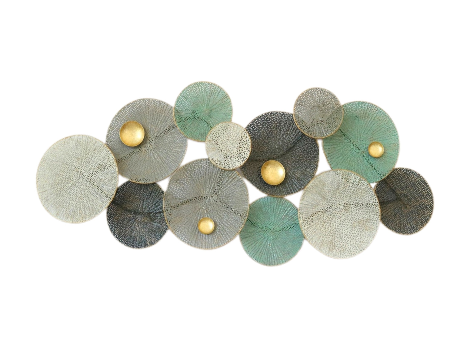 135cm Metal Wall Art Wall Decor Coral - Ge/BK/WH HW02896