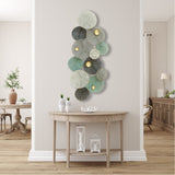 135cm Metal Wall Art Wall Decor Coral - Ge/BK/WH HW02896