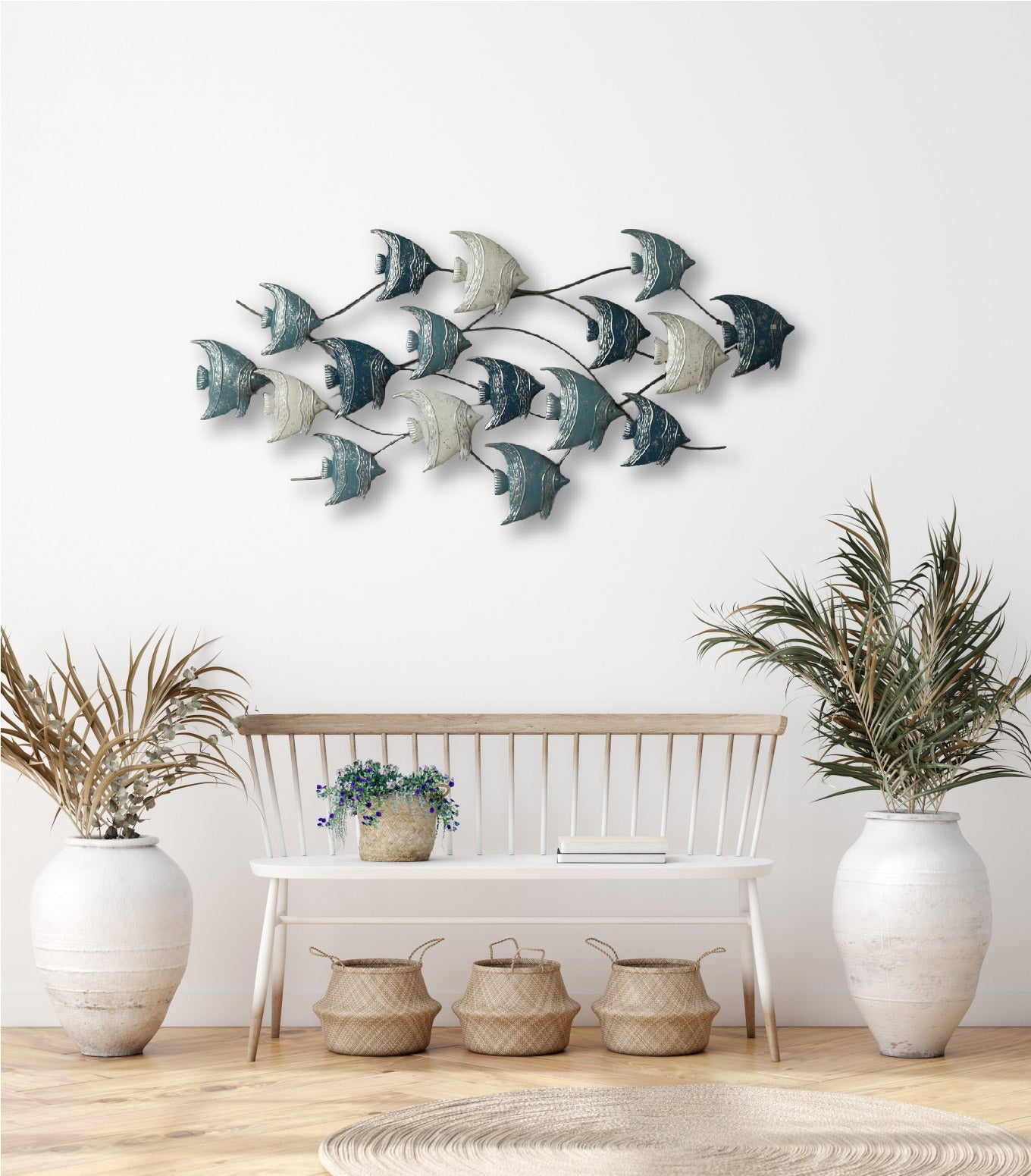 120cm Angle Fish Metal Wall Art - HW02909