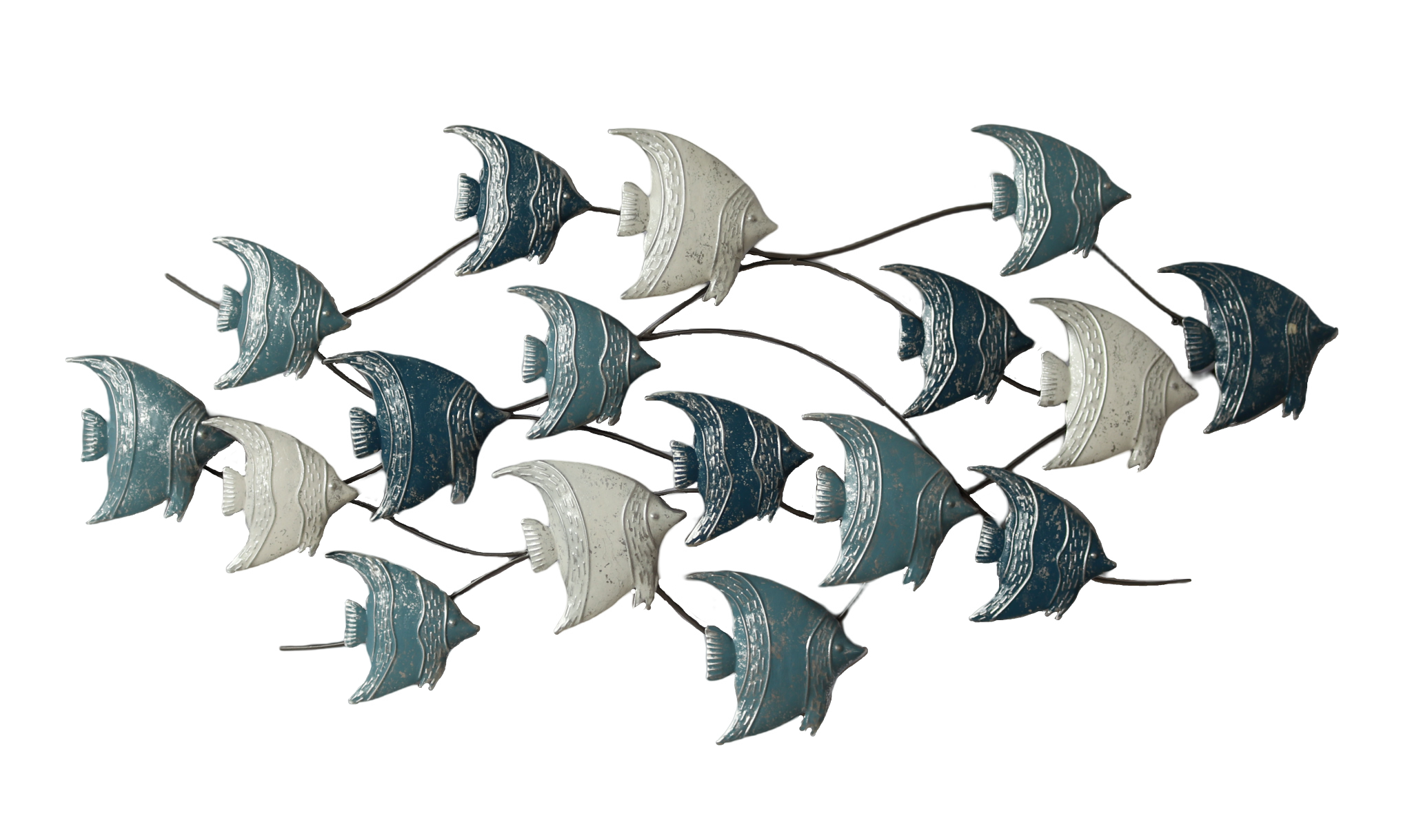 120cm Angle Fish Metal Wall Art - HW02909