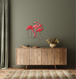 55cm Metal Wall Art Wall Decor Flamingo HW02915