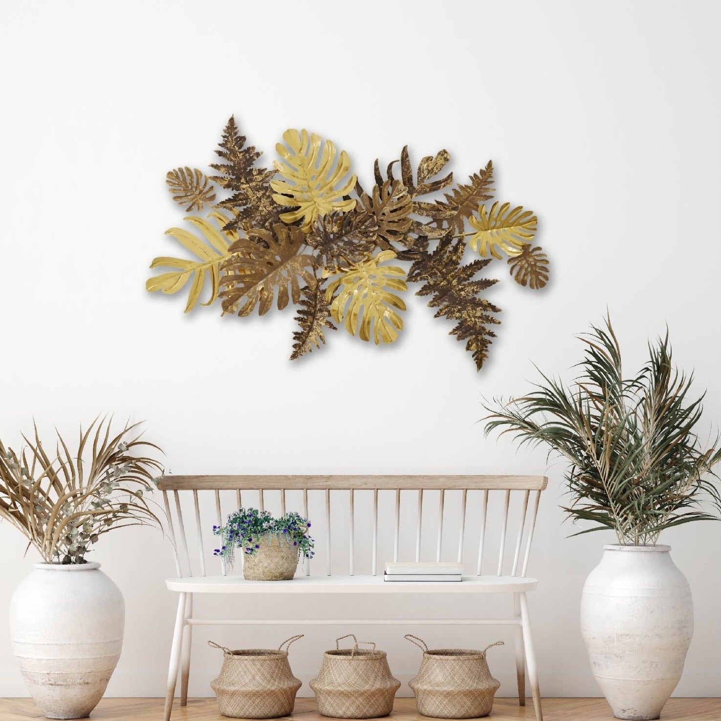 Metal Wall Art - Tropical Leaves HW02954