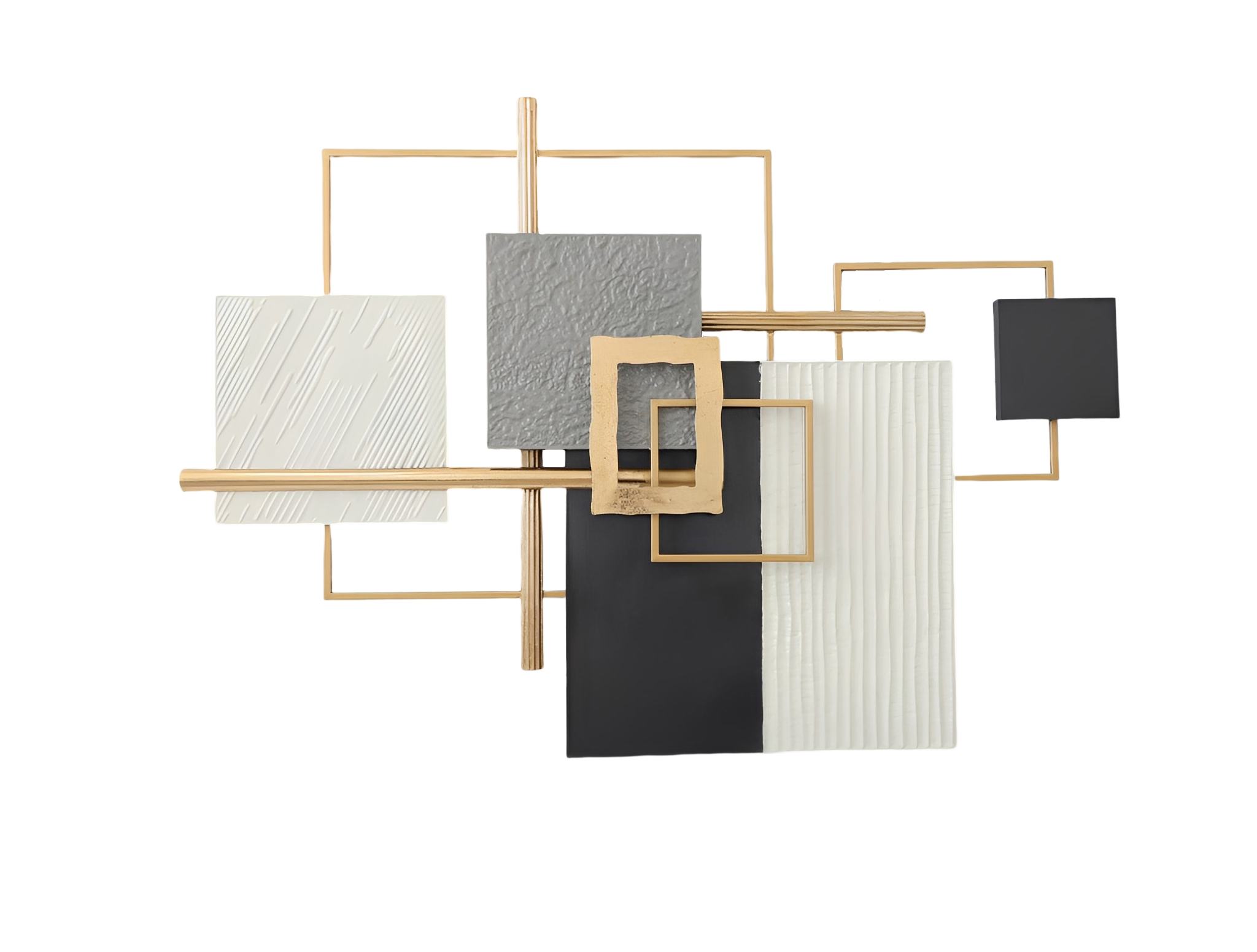 Metal Wall Art - Square Ripple HW02955