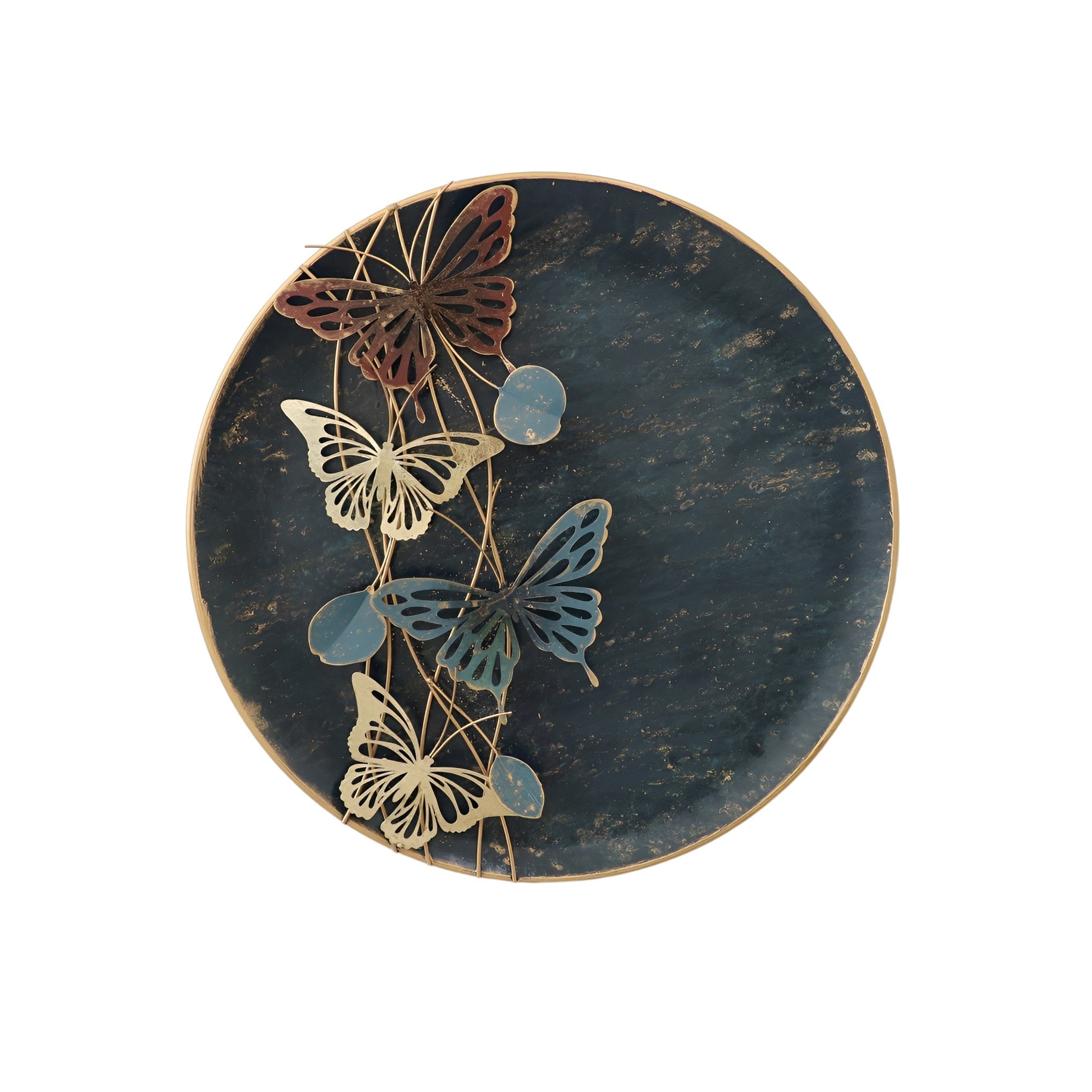 Metal Wall Art - Butterfly Plate HW02958
