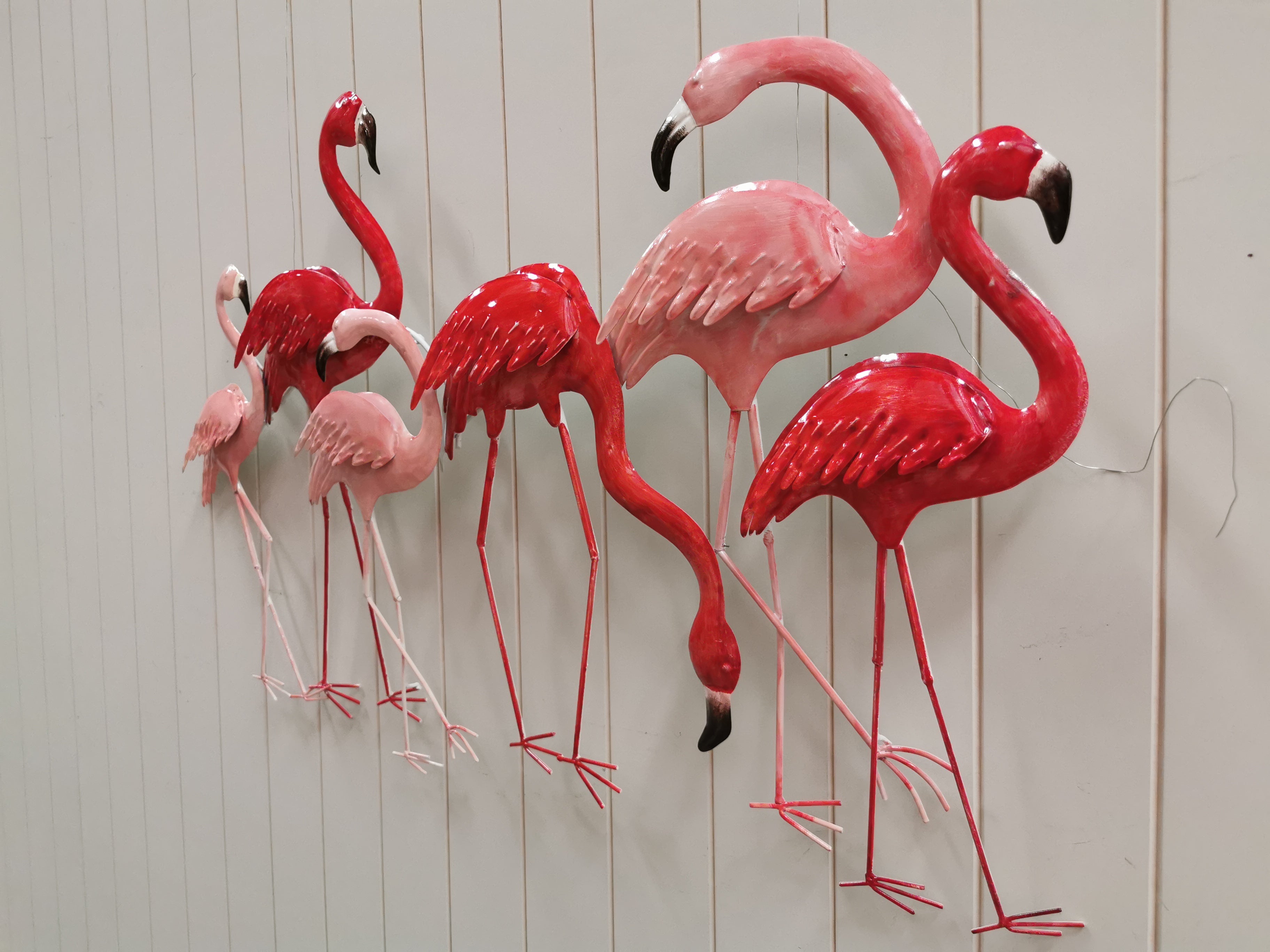 95cm Metal Wall Art Wall Decor Flamingo HW02914