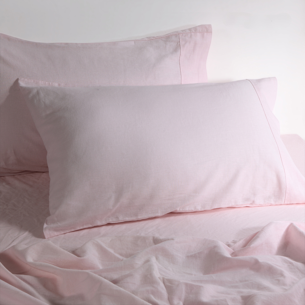 Amor Luxurious Linen Cotton Sheet Sets Flat Fitted Sheet Pillowcases