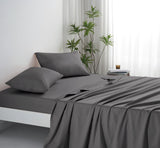 1000TC Bamboo Cotton Sheet Sets Fitted Flat Sheet Pillowcases All Size