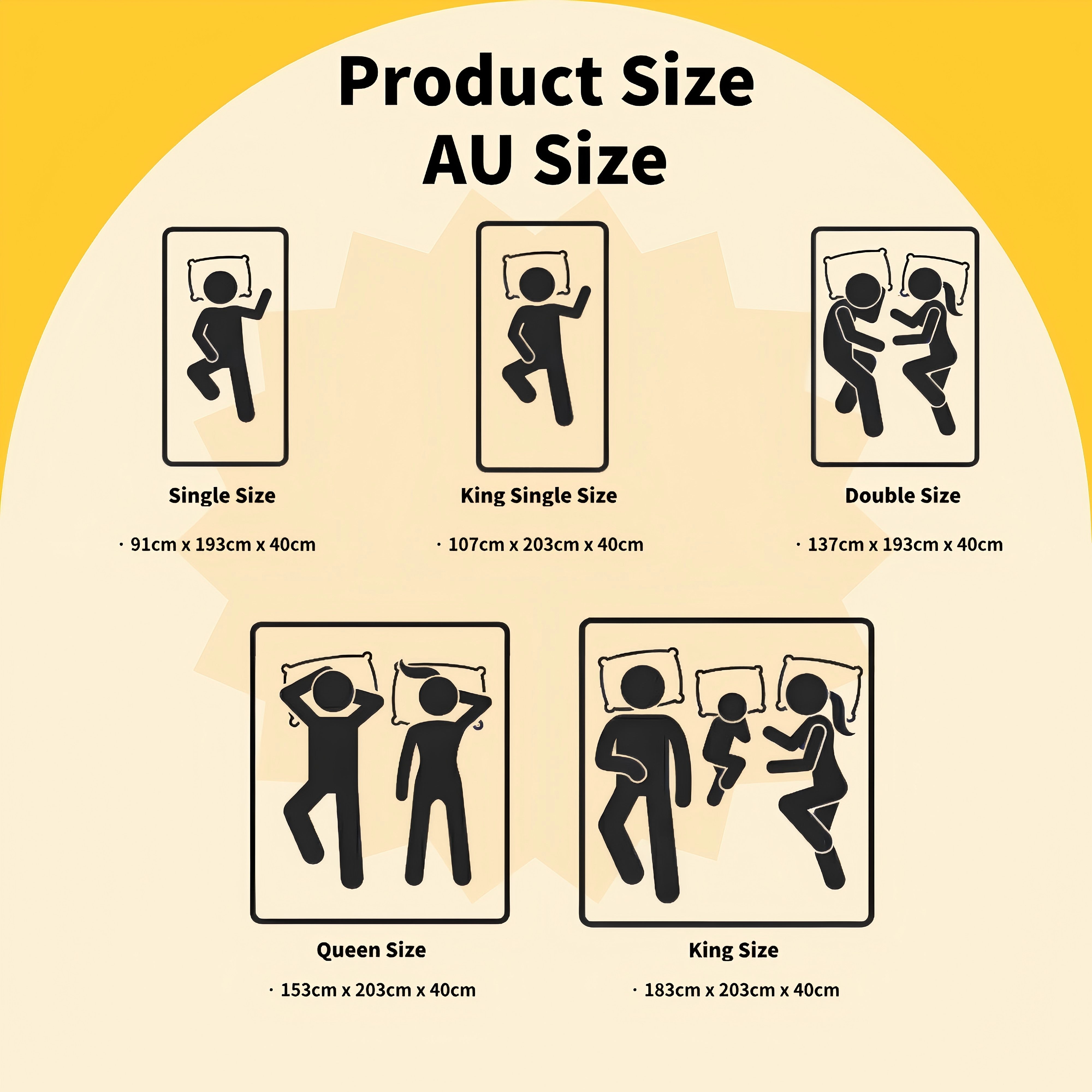 1000GSM Bamboo Cotton Fitted Mattress Topper