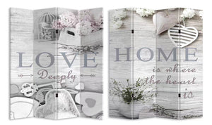 4 Panels Room Divider screen Canvas  Love & Home HW02875