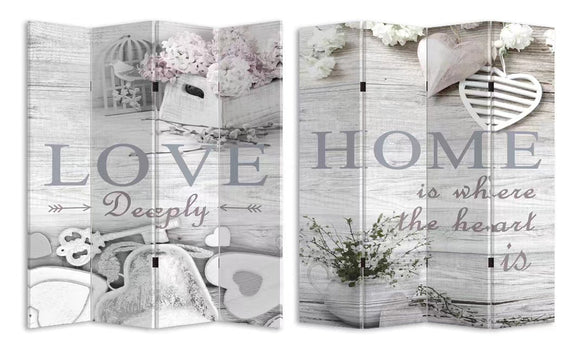 4 Panels Room Divider screen Canvas  Love & Home HW02875